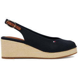 Sandały Tommy Hilfiger Flag Mid Wedge Espad Slingback