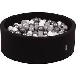KiddyMoon Suchy Basen 90X30cm/300 Piłek 7Cm, Okrągły Miękki