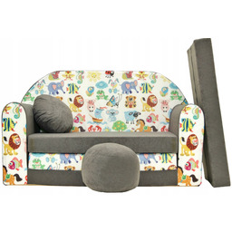 Sofa Dla Dzieci Kanapa 160cm Rozkładana Piankowa Mini