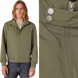 Wrangler HARRINGTON JACKET Dusty Olive ZIELONA KURTKA WIATRÓWKA