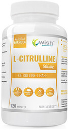 Wish L-Cytrulina 500 mg, 120 kapsułek