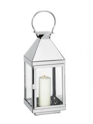 Cilio VILLA Lampion 36 cm Srebrny