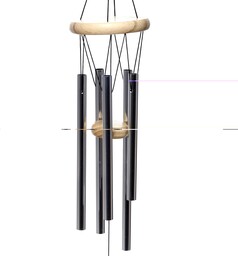 Drewniany wiatr z metalowymi rurami 58 cm Chime