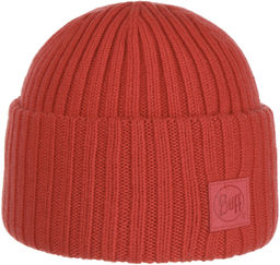Czapka z Mankietem Ervin Merino by BUFF, czerwony,