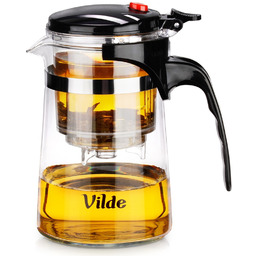 Dzbanek szklany z zaparzaczem spustowym do herbaty 600