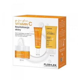 FLOSLEK Zestaw prezentowy Vitamin C (krem nawilżający 50ml+krem