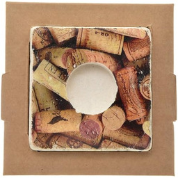 SVE Tealight, marmur, korks, 10 x 10 x