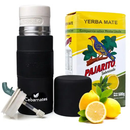 Zestaw Cytrynowa Yerba Mate Pajarito Limon + Yerbomos