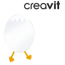 Lustro dziecięce małe "jajko" CREAVIT dla przedszkoli DUCKY