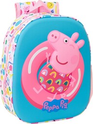 PEPPA PIG 3D plecak szkolny, z wzorem 3D,