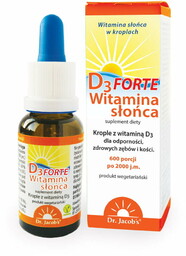DR. JACOB''S Witamina słońca D3 Forte, 20 ml