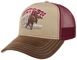 Czapka Trucker Rodeo Days by Stetson, beżowo-czerwony, One