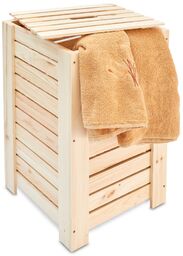 ČistéDřevo Kosz drewniany na pranie naturalny