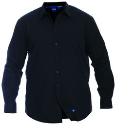 Koszula Męska Czarna CORBIN-D555 Duże Rozmiary