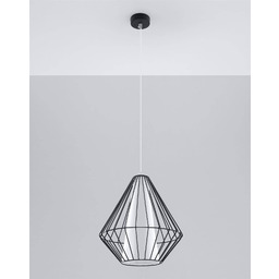 Sollux Lighting Lampa wisząca DEMI SL.0298 czarna industrialna