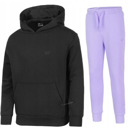 4F OCIEPLANY DZIEWCZÄCY DRES KOMPLET BLUZA SPODNIE /