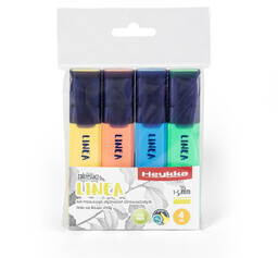 Zakreślacz LINEA MIX pastelowy 4 sztuki