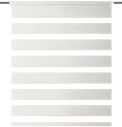 Home Fashion Roleta z łańcuszkiem zebra, tkanina, biała,