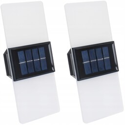 2x Lampa Solarna Led Kinkiet Taras Balkon Góra