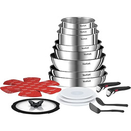 Tefal Ingenio Naczynia Kuchenne 20 Szt., Patelnie, Wok,