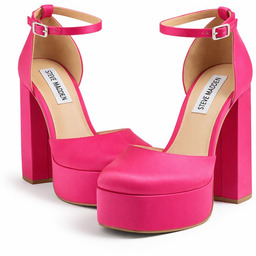 STEVE MADDEN RÓŻOWE CZÓŁENKA NA PLATFORMIE Z PASKIEM