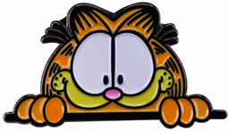 Metalowa przypinka kot Garfield