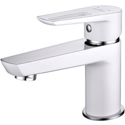 CERSANIT Bateria umywalkowa stojąca MILLE biała z korkiem