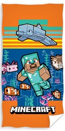 Ręcznik kąpielowy dla dzieci Minecraft Aquatic World, 70