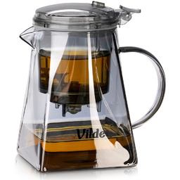 Dzbanek szklany z zaparzaczem spustowym do herbaty 730