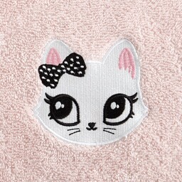 Eurofirany Ręcznik dziecięcy 70x140 Baby 72 różowy kotek