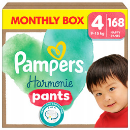 Pieluszki Pampers Harmonie Rozmiar 4 9-15kg 168 pieluszek