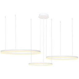 Lampa wisząca LED biała 3-okręgowa AZ4974 z serii