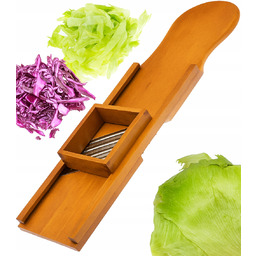 Szatkownica drewniana do kapusty 4-nożowa z szufladką XXL