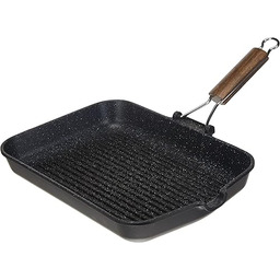 H&H - Patelnia grillowa z nieprzywierającą powłoką, Składany