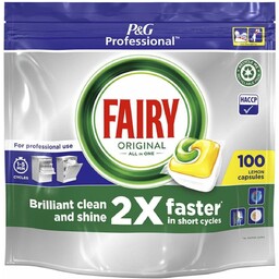 Fairy All In One Dishwasher Lemon 100 Kapsułek