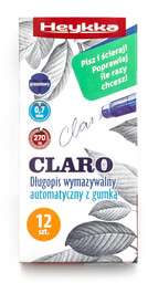 Długopis wymazywalny automatyczny CLARO 12 sztuk