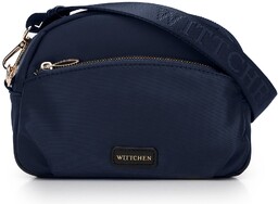 Damska torebka crossbody z nylonu granatowa