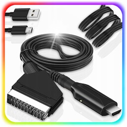 Kabel Adapter Konwerter z Euro Hdmi do Scart