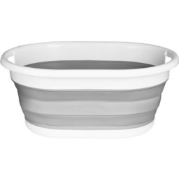 GOCKOWIAK Kosz na pranie Aida 25L Biało-szary