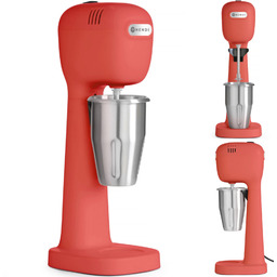 Shaker spieniacz do koktajli mlecznych 400 W czerwony