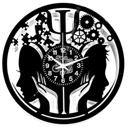 Instant Karma Clocks Zegar ścienny Psychologia Symbol Psi