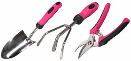 Sixtol Zestaw narzędzi ogrodowych GARDEN PINK 3, 3