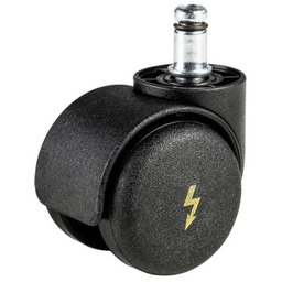 Kółka antystatyczne do krzeseł biurowych 50 mm