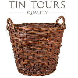 DUŻY WYTRZYMAŁY KOSZ WIKLINOWY 45L 51x51x43/50h cm