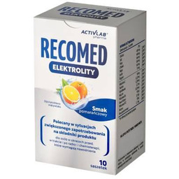 RecoMed Elektrolity Pomarańcza, 10 sasz. x 14 g