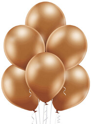 Balony lateksowe Glossy miedziane - bardzo duże -