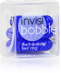 Invisi Bobble Navy Blue Niebieskie gumki do włosów