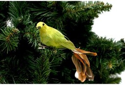 SASKA CHRISTMAS Dekoracja świąteczna Klipie Ptaszek Zielony