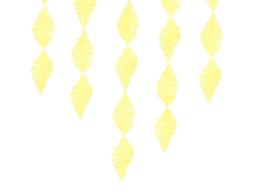 Girlanda z krepy Frędzle żółte - 300 cm