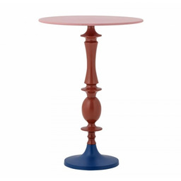 Bloomingville ANNAN Stolik Pomocniczy z Aluminium / Czerwony